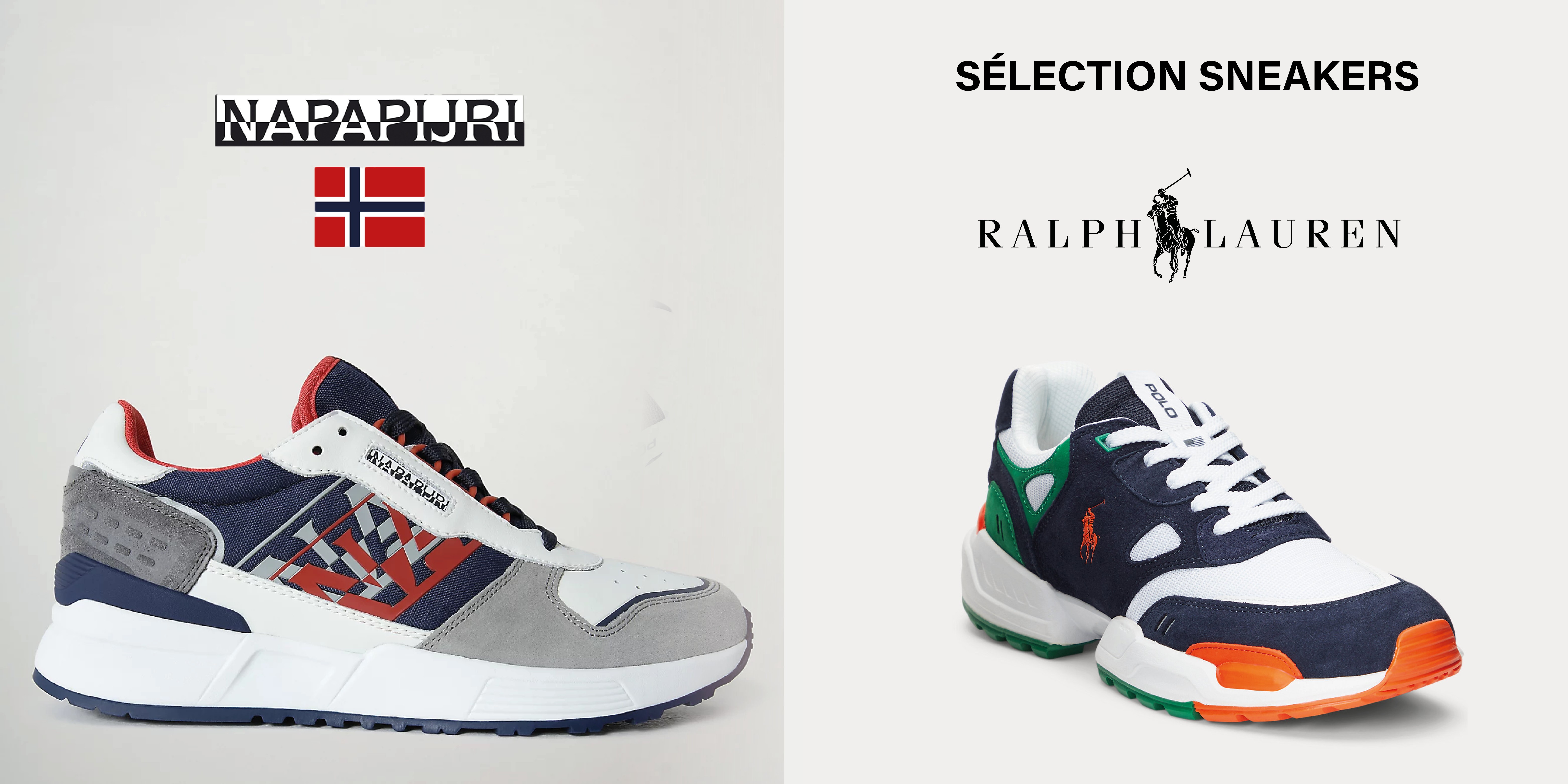 sélection sneakers Napapijri Ralph Lauren 